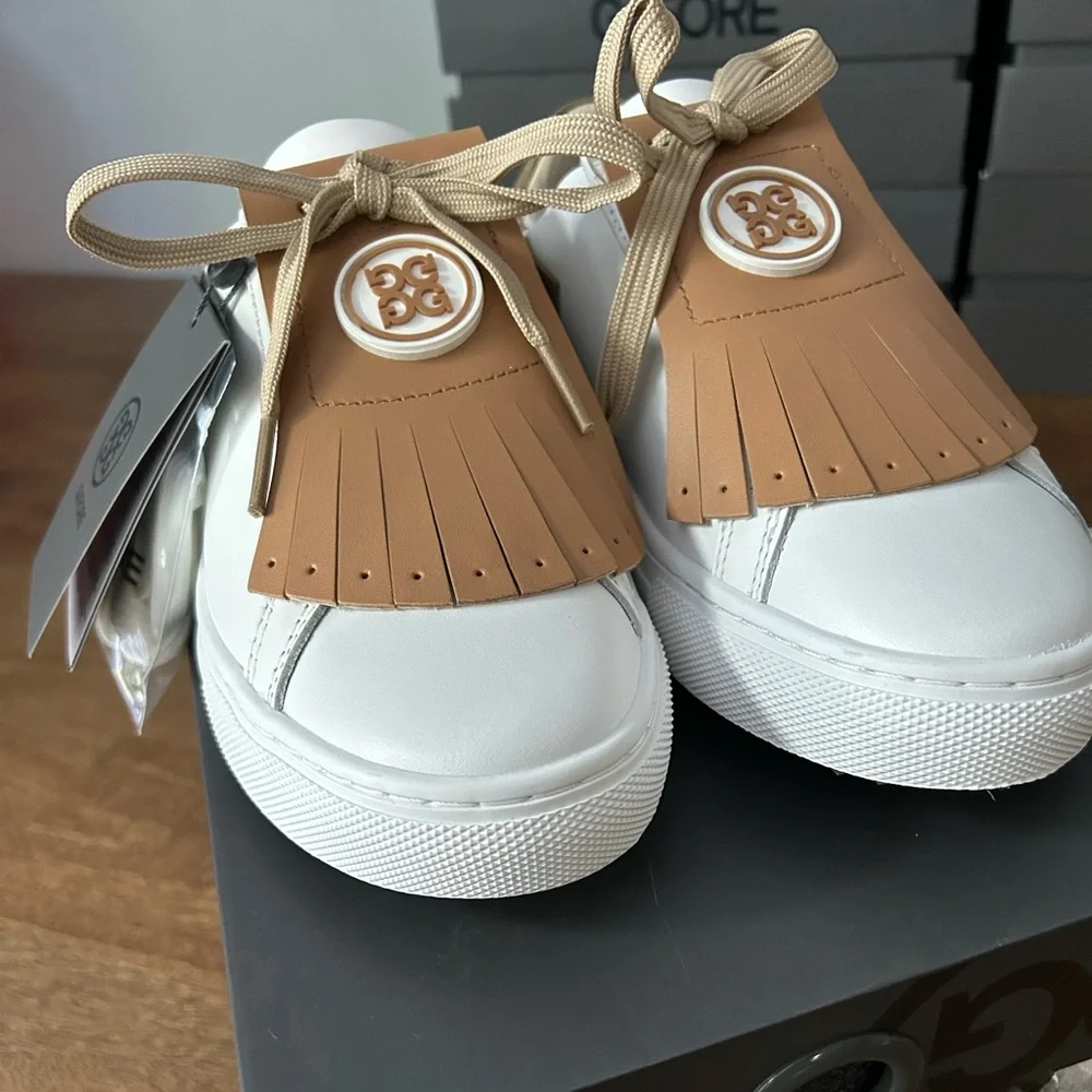 G/Fore Womens Ltd Ed Durf Kiltie Two Tone Golf Shoe Sneaker Size 8 G4LS23EF44KKR - Picture 2 of 5